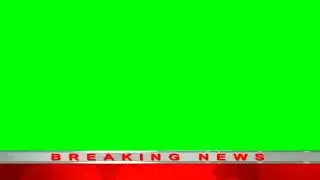 Breaking news lower third green screen free to use (no copyright)