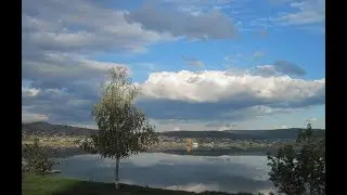 Катав-Ивановск, Осенний пруд. Облака отражаются в пруду