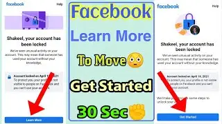Your Facebook Account Has Been Locked Learn More | Fb Locked account problem solve