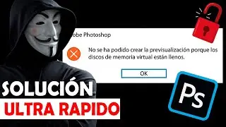 SOLUCIÓN de memoria virtual llena en photoshop