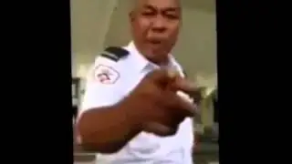 Isteri mat yo marah security guard..
