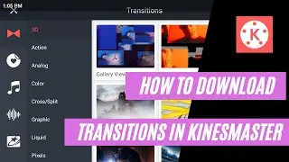 how to down Transitions in kinesmaster