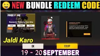 Free Fire Redeem Code Today 19 September | New Redeem Code Free Fire | Redeem Code Free Fire Today
