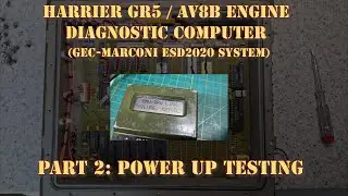 GEC-Marconi / Plessey PRS-2026C Harrier GR5 DRU Part 2: Power up Testing and EEPROM Dump
