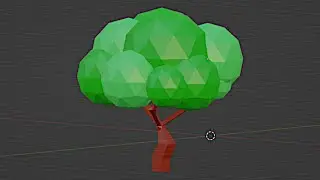 Simple Low Poly Tree in Blender 2024