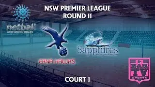 2018 Netball Round 11- U20s/Opens - Court 1 - ERNA Hawks v Manly Warringah Sapphires