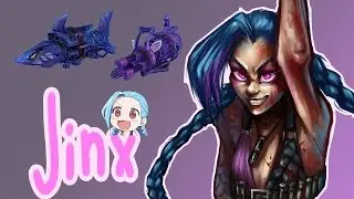 SPEEDPAINT JINX / Рисую ДЖИНКС ( paint tool sai )