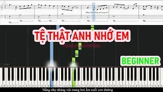 Tệ Thật, Anh Nhớ Em - Thanh Hưng | PIANO For BEGINNERS