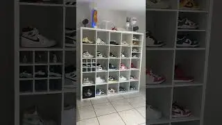 Find the LEGO Shoes- did you find it? 👀 Shoe Wall Display #Shorts