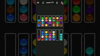 Ball Sort Color Water Puzzle Solution Level 777