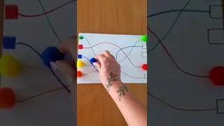 ✅ Вправа на розвиток зорово-моторної координації  та повторення кольорів.
