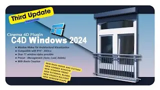 Window Maker for Cinema 4d - Third Update - Create procedural Windows quickly