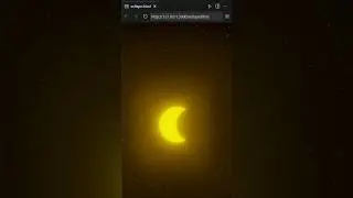 create solar eclipse using HTML and CSS 