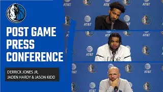 Jason Kidd, Derrick Jones Jr, & Jaden Hardy | Press Conference vs LAC | 12/20/23