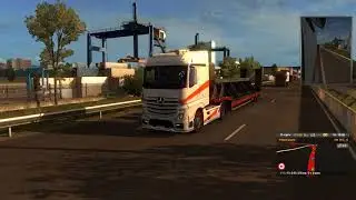 Euro Truck Simulator 2 - везем ковши на рудник на Мерседесе