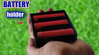 how to make 3 cell battery holder | How To Make 18650 Lithium Battery Holder From PVC Pipe At Home