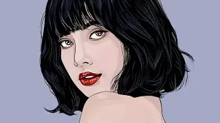 Lisa of Blackpink Vector Art