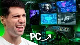 Monté el PC de BATMAN dentro de una Batcueva REAL