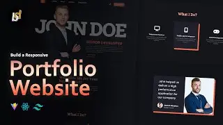 Build a Responsive Personal Portfolio Website using React JS with Vite and Tailwind CSS