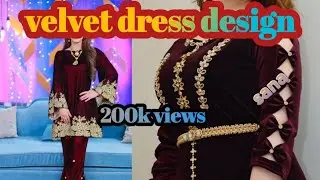 velvet dress design/#dizayn#design#2022#2023