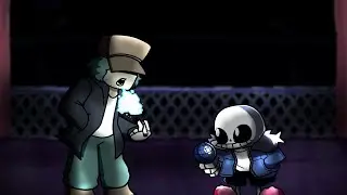 Arrival To Afterlife [V1 Mix] (Sansational V1 x Nerves and Release) | Sans vs Garcello | FNF Mashup