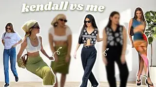 Kendall Jenner vs Me (normal figure) 👗 ✨ recreting Kendall Jenner's most famous outfits