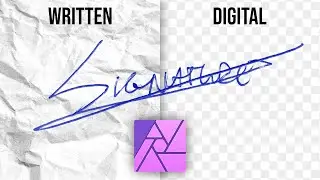 Make Your Signature Digital in Affinity Photo