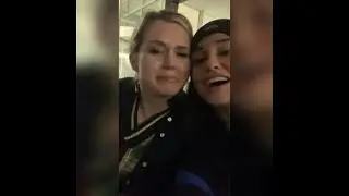 Yvette monreal with Brec bassinger and other cast watching Stargirl season 2 episode 13 #81