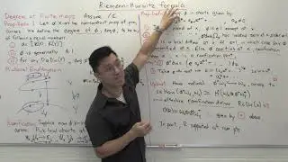 The Riemann Hurwitz formula.