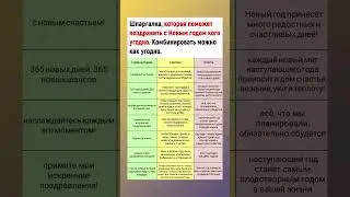 Шпаргалка для поздравления с Новым годом кого угодно 