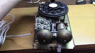 Northern (Western) Electric Model 554 (C-net 425B) wall telephone 1962 ring demo