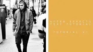 after effects tutorial #1 / coloured text tracking