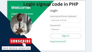 Login, signup, forgot password, reset password code in PHP