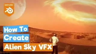 Blender Compositing VFX Tutorial : How to create an Alien Sky (Node Editor)