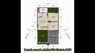 ide denah rumah minimalis ukuran 6x10 mungil tapi cantik dan fungsional