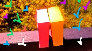 making cuboid❤Origami paper folding🎁Math Activity🐤Very simple steps🐛#papercraft #maths #basics #easy