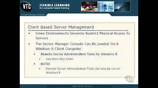 Client Based Server Management  in Windows Server