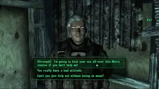 Vampires Respect Your High Strength in Fallout 3
