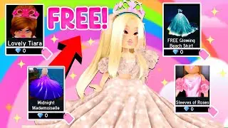 I ONLY WORE FREE ITEMS TO COMPETE IN THE PAGEANT IN ROYALE HIGH... Roblox