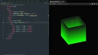 CSS 3D Glowing Cube Animation Effects
