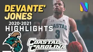 Coastal Carolina Chanticleers DeVante' Jones, Sun Belt Player of the Year Highlights | 19.3 PPG