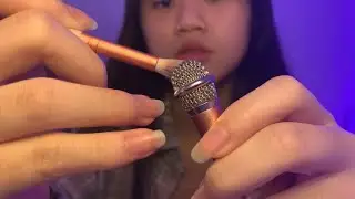 ASMR mic brushing w/ mini mic
