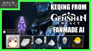 Genshin Impact's Catgirl Keqing as a Spartan AI | FANMADE Halo Infinite / Genshin Impact