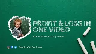 Profit & Loss in one video l Formulae, Tricks & Questions l CP, SP, MP, Profit, Loss, Discount l