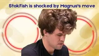 MAGNUS CARLSEN plays a move STOCKFISH could never find | WORLD RAPID CHAMPIONSHIP #1