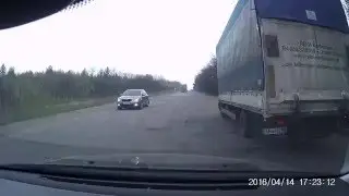 Регистратор G1WH. Адская дорога. Трасса М-03 Харьков - Ростов. (Часть 1)