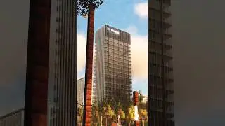 Downtown Area in Minecraft   #shorts #minecraft #minecraftshorts #minecraftbuilding #mrbeast #city