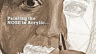 Painting the Nose in Acrylic || Commissioned Work