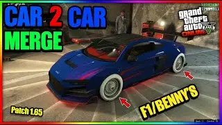 *SUPER EASY* GTA 5 CAR TO CAR MERGE GLITCH *RAPID METHOD* (BENNY'S/F1 WHEELS)