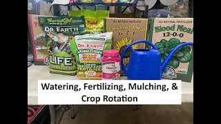 Watering, Fertilizing, Mulching, & Crop Rotation